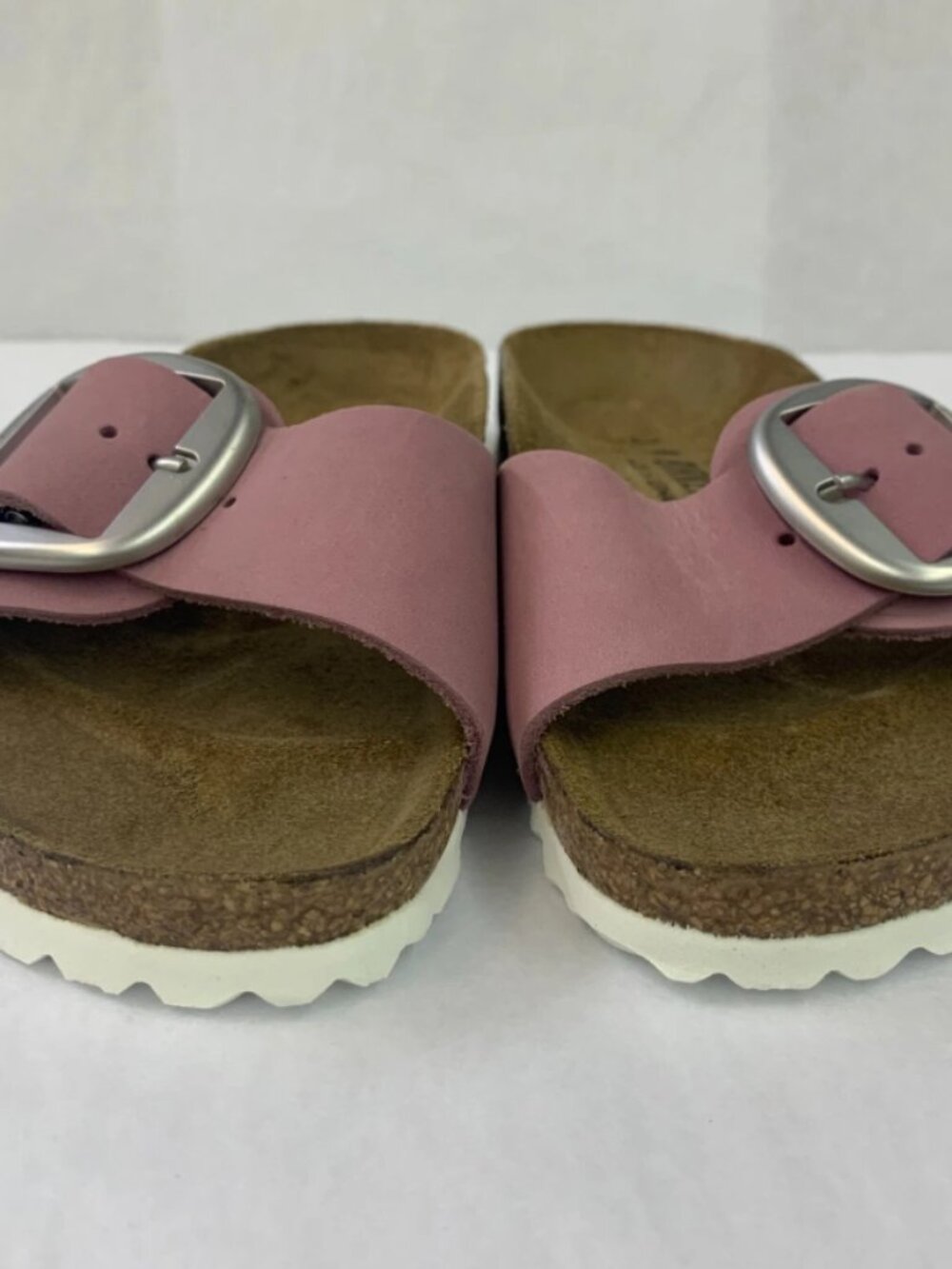 Birkenstock Madrid Big Buckle Orchid Nubuck Leather Narrow Width Sandals